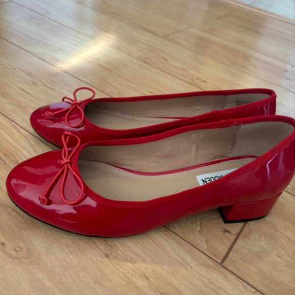 Red ballet pumps size 7 - Picture 4 of 5